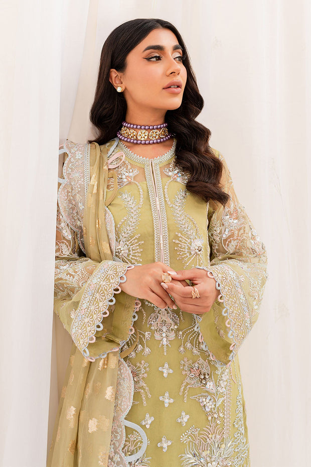 Pakistani Kameez Crushed Sharara Yellow Wedding Dress – Nameera by Farooq