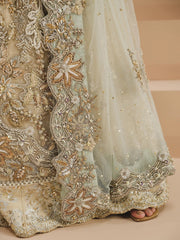 Open Gown Lehenga and Dupatta Pakistani Bridal Dress