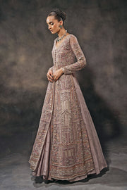 Open Gown Lehenga and Dupatta Pakistani Bridal Outfit