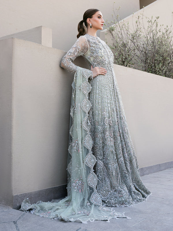 Open Gown and Dupatta Pakistani Wedding Dress in Fremont