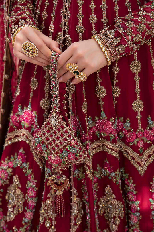 Open Gown with Lehenga Dupatta Pakistani Bridal Dress Online