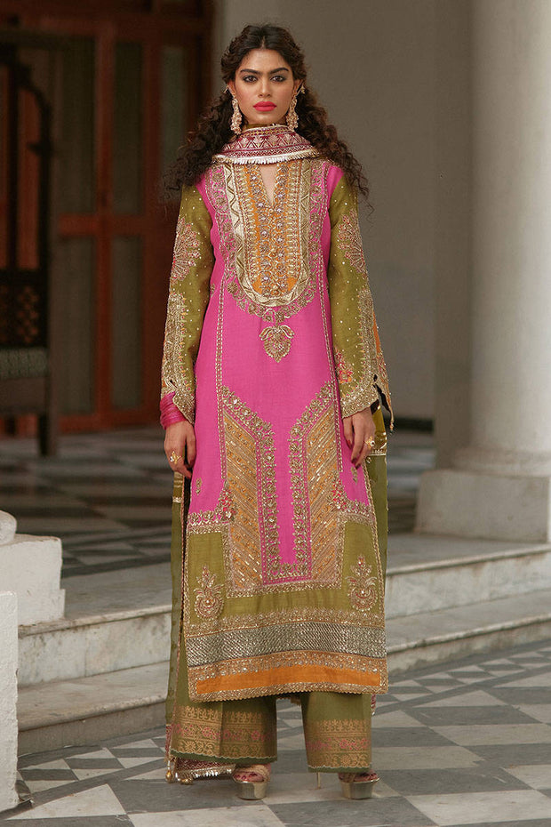 Organza Pink Salwar Kameez Pakistani Wedding Dresses