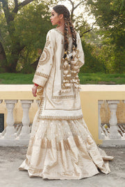 Organza White Sharara Kameez Pakistani Wedding Dress