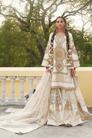 Organza White Sharara Kameez Pakistani Wedding Dresses