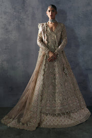 Pakistani Bridal Dress in Angrakha Gown Lehenga Style