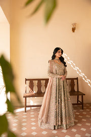 Pakistani Bridal Dress in Farshi Lehenga Pishwas Style Online