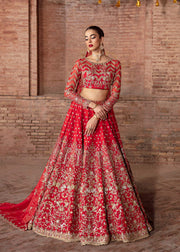 Pakistani Bridal Dress in Hot Pink Choli Lehenga Style