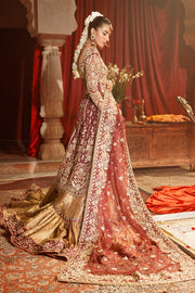 Pakistani Bridal Dress in Kameez and Gharara Style