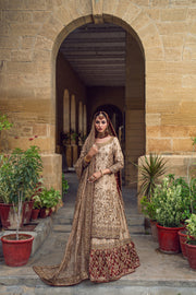 Pakistani Bridal Dress in Kameez and Lehenga Style