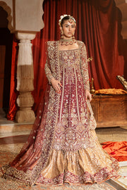 Pakistani Bridal Dress in Kameez and Gharara Style