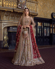 Pakistani Bridal Dress in Lehenga Choli Style