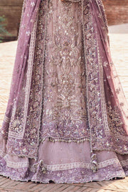 Pakistani Bridal Dress in Lilac Kameez Lehenga Style Online