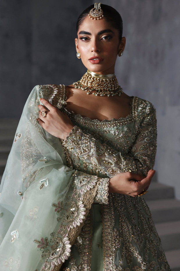 Pakistani Bridal Dress in Open Gown and Lehenga Style Online