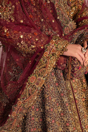 Pakistani Bridal Dress in Open Jacket Style