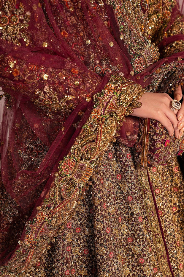 Pakistani Bridal Dress in Open Jacket Style