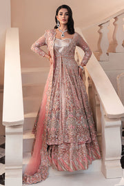 Pakistani Bridal Dress in Open Pishwas and Lehenga Style Online