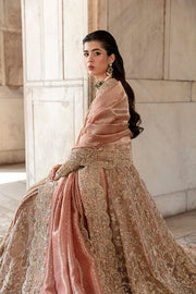 Pakistani Bridal Dress in Pishwas Frock and Lehenga Style