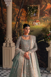 Pakistani Bridal Dress in Pishwas Frock and Lehnga Style