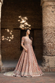 Pakistani Bridal Dress in Pishwas and Lehenga Style