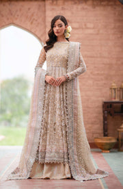 Pakistani Bridal Dress in Pishwas and Sharara Style