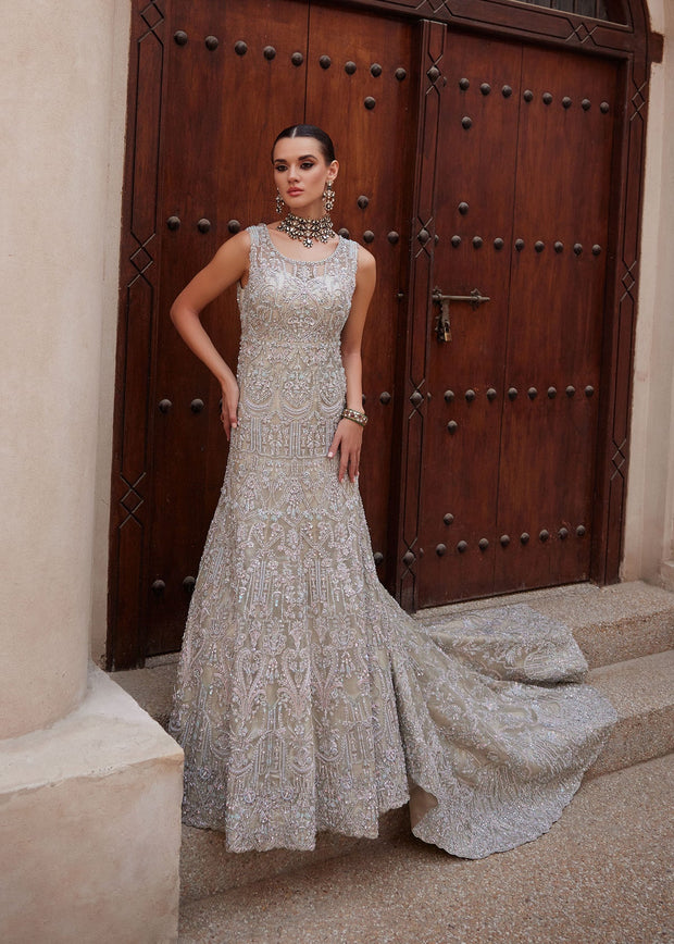 Pakistani Bridal Dress in Royal Embellished Gown Style