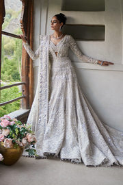 Pakistani Bridal Dress in Royal Gown Style