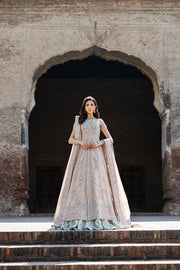 Pakistani Bridal Dress in Royal Pink Gown Lehenga Style Online