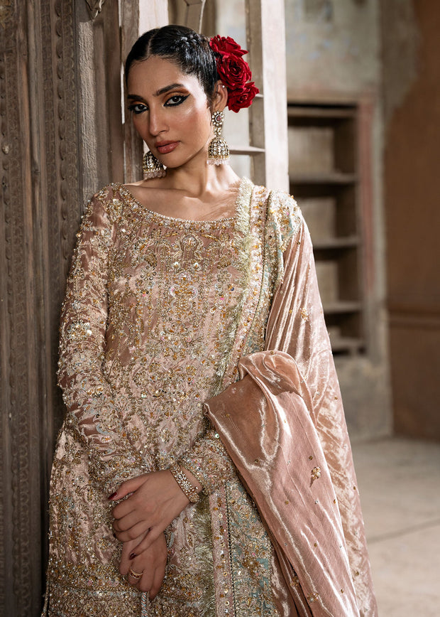 Pakistani Bridal Dress in Shirt and Gharara Style