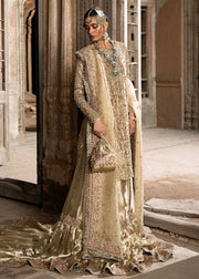 Pakistani Bridal Dress in Tissue Shirt Gharara Style Online