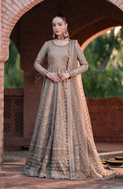 Pakistani Bridal Dress in Traditional Pishwas Style