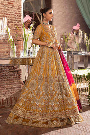 Pakistani Bridal Outfit in Angrakha Frock Lehenga Style Online