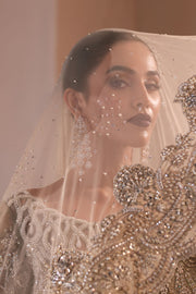 Pakistani Bridal Dress in Embellished Lehenga Style