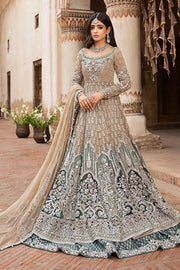 Pakistani Bridal Outfit in Frock and Lehenga Style