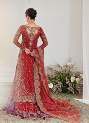 Pakistani Bridal Outfit in Kameez and Lehenga Style