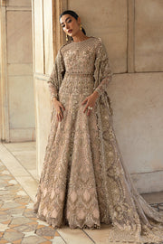 Pakistani Bridal Outfit in Pink Pishwas Lehenga Style