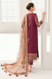 Pakistani Party Dress in Chiffon Kameez Trouser Style