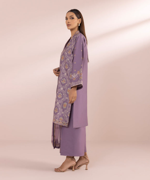 Pakistani Salwar Kameez Party Dress Purple Shade Salwar Suit