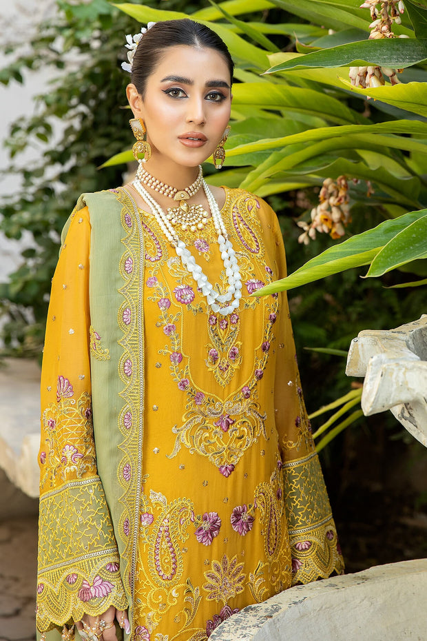 Latest Pakistani Salwar Kameez And Dupatta Party Dress Nameera By Farooq