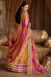 Pakistani Wedding Dress Luxury Mustard Embroidered Pishwas Frock