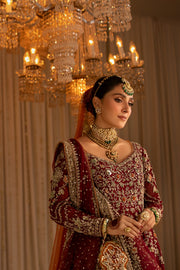 Pakistani Wedding Dress in Bridal Pishwas Lehenga Style Online