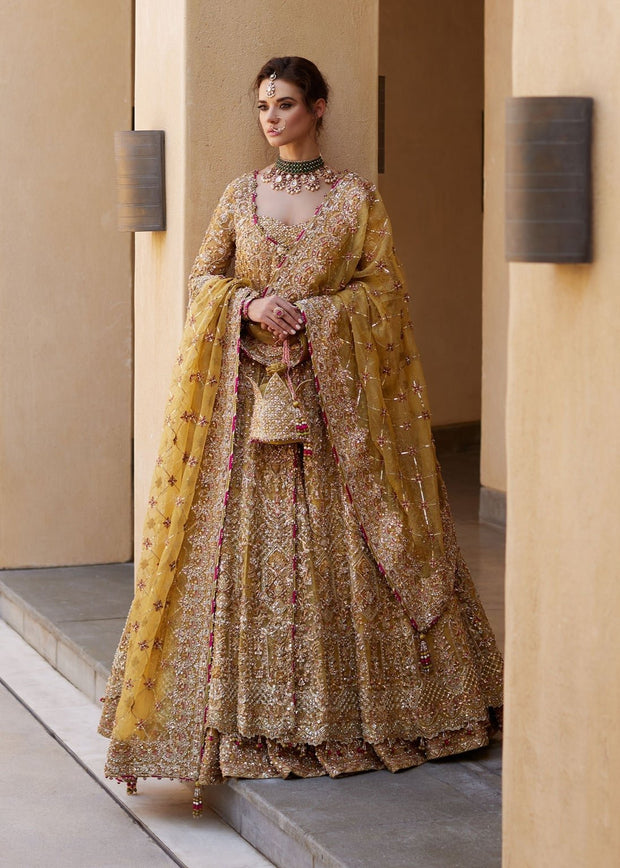 Pakistani Wedding Dress in Bridal lehenga Gown Style