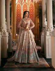 Pakistani Wedding Dress in Choli Lehenga Dupatta Style