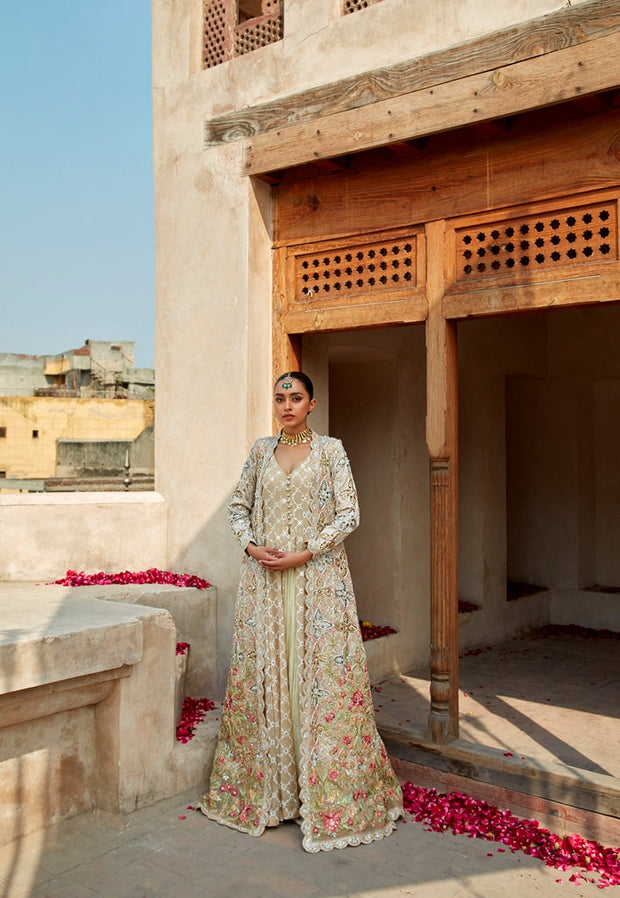 Pakistani Wedding Dress in Embellished Jacket Style