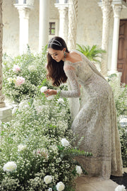 Pakistani Wedding Dress in Embellished Net Gown Style Online