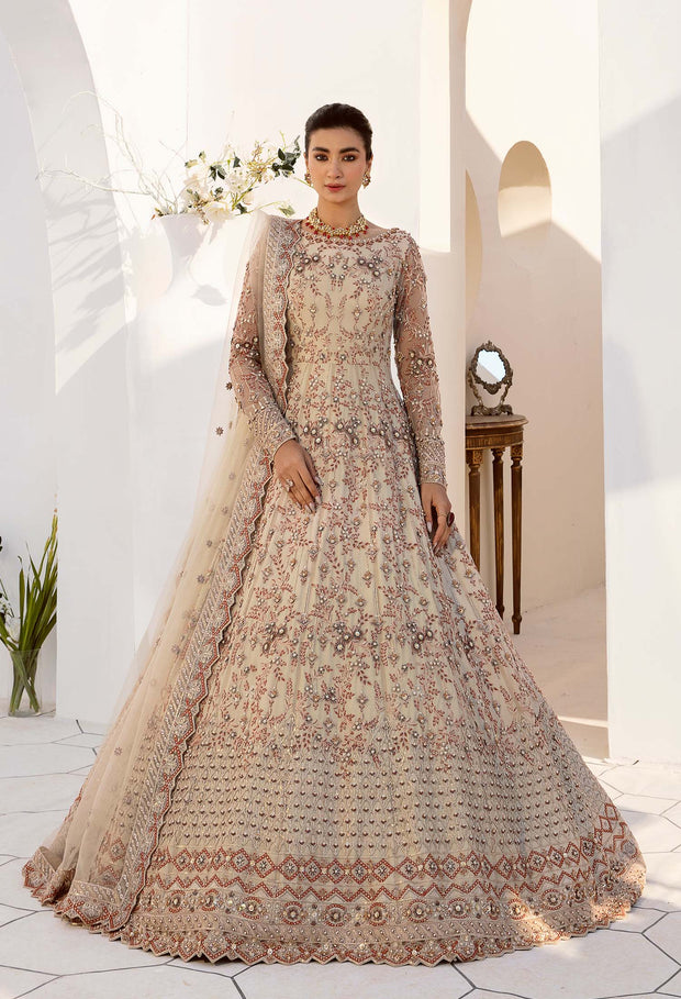 Pakistani Wedding Dress in Embellished Pishwas Style