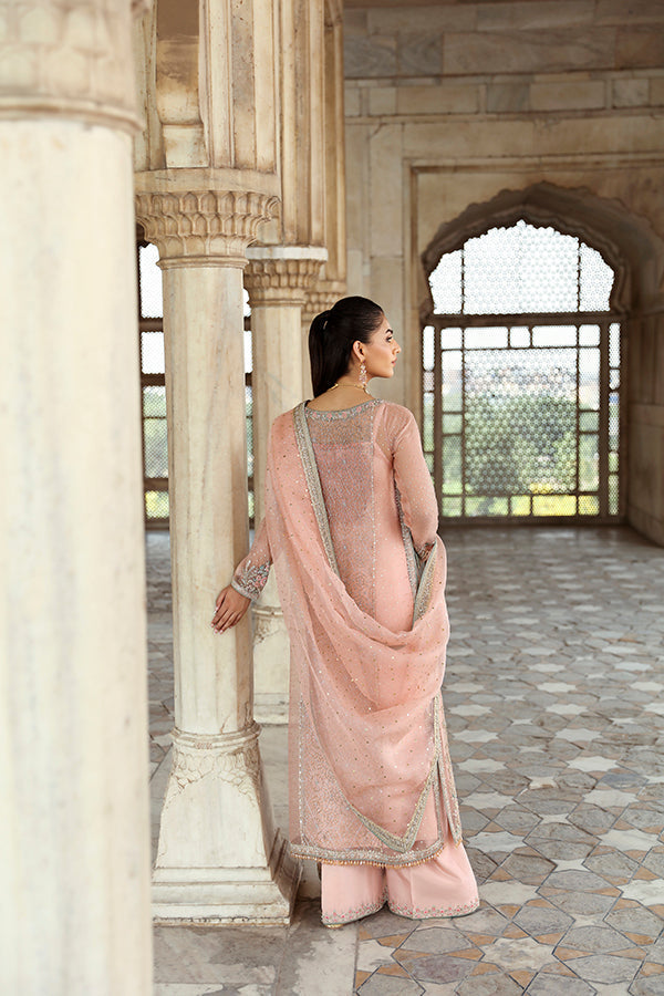 Pink Pakistani Wedding Dress in Kameez Trouser Style