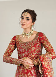 Pakistani Wedding Dress in Kameez and Lehenga Style