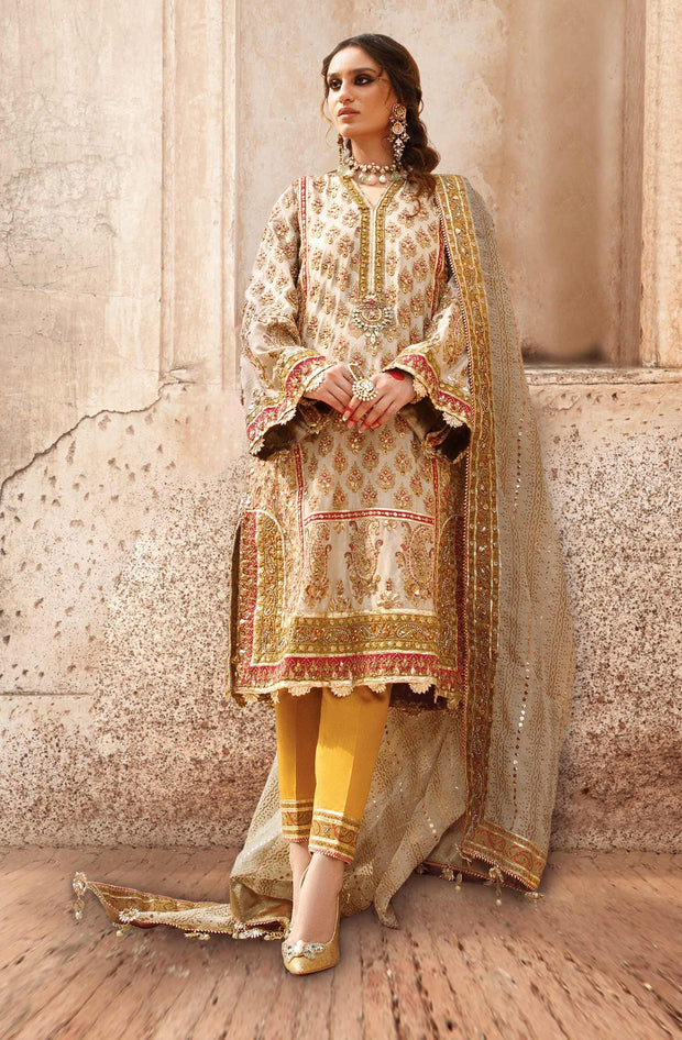 Pakistani Wedding Dress in Kurta and Trouser Style