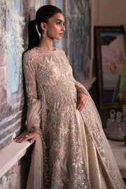 Pakistani Wedding Dress in Open Shirt Lehenga Style