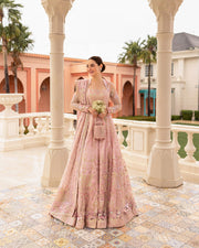 Pakistani Wedding Dress in Pishwas Frock Style